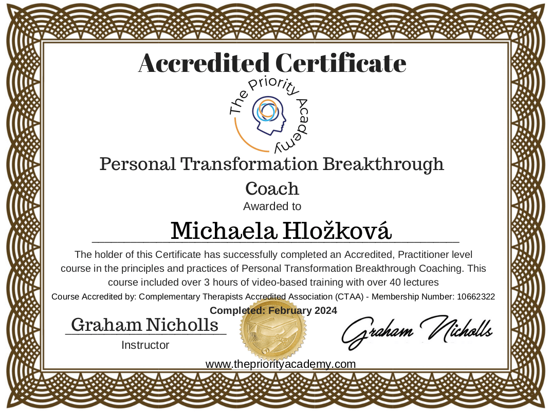 Personal transformation coach
